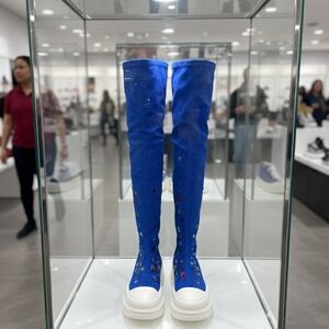 Cape Robbin Vibrant Blue Over the Knee Boots